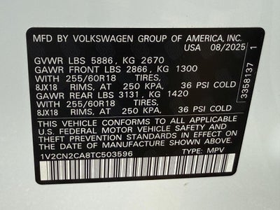 2026 Volkswagen Atlas Peak Edition