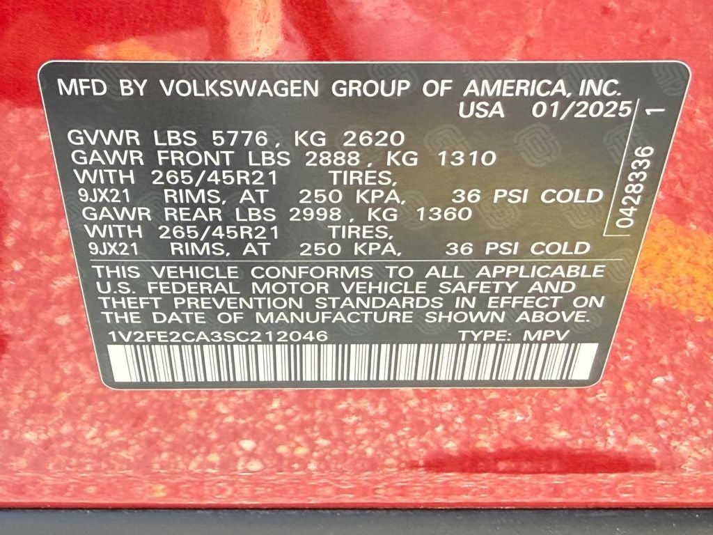 2025 Volkswagen Atlas Cross Sport 2.0T SEL Premium R-Line