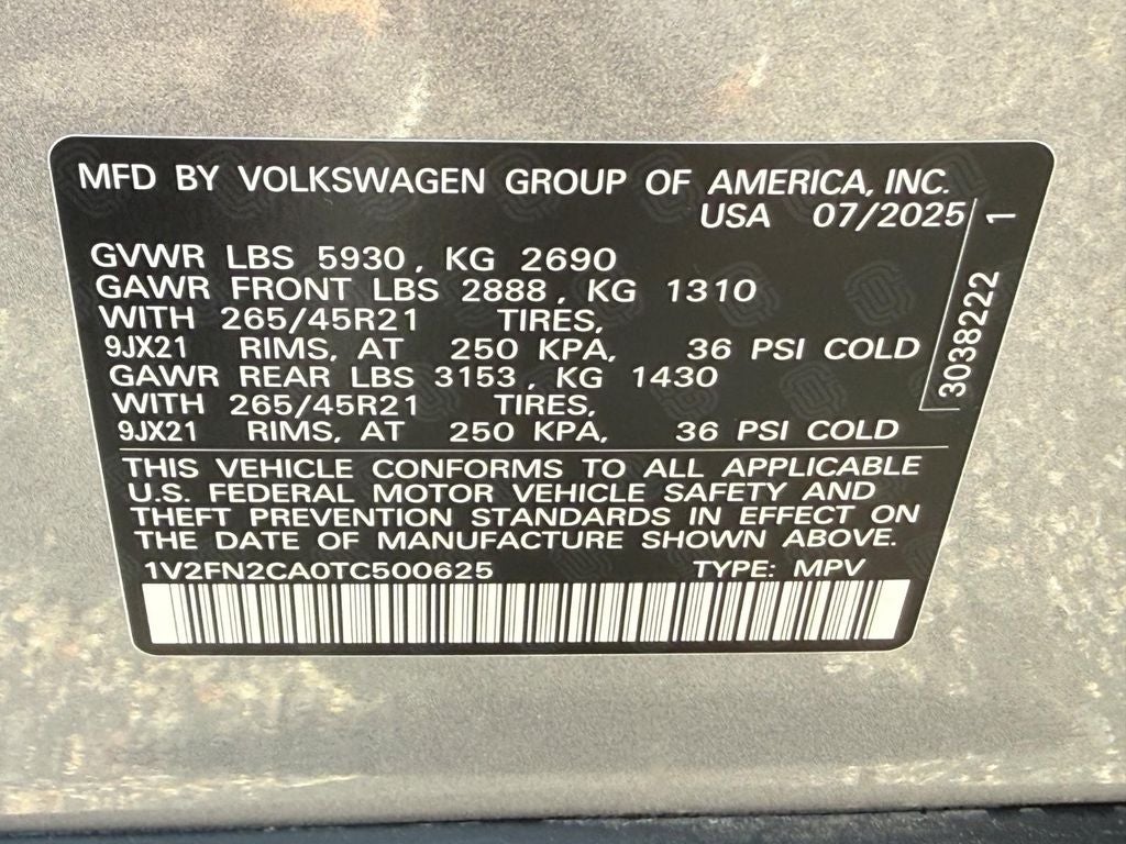 2026 Volkswagen Atlas 2.0T SEL Premium R-Line