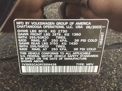 2023 Volkswagen Atlas 3.6L V6 SE w/Technology