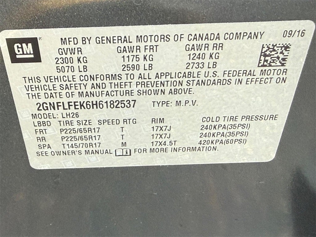 2017 Chevrolet Equinox LT