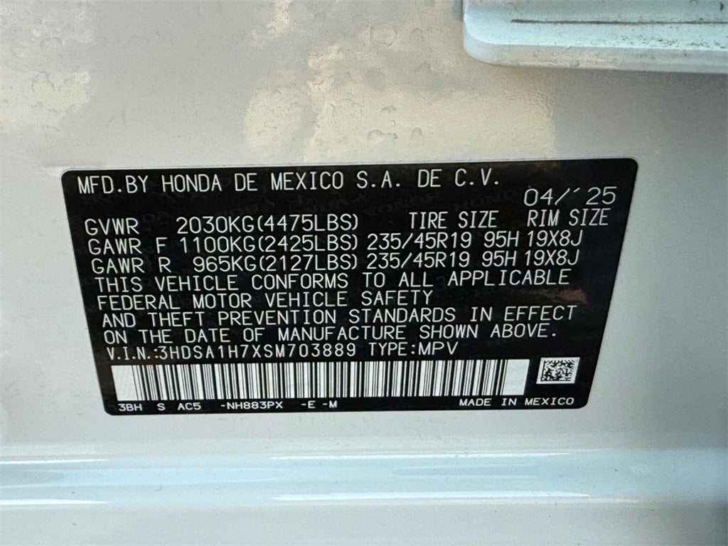 2025 Acura ADX A-Spec Advance Package