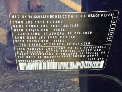 2023 Volkswagen Tiguan 2.0T SE