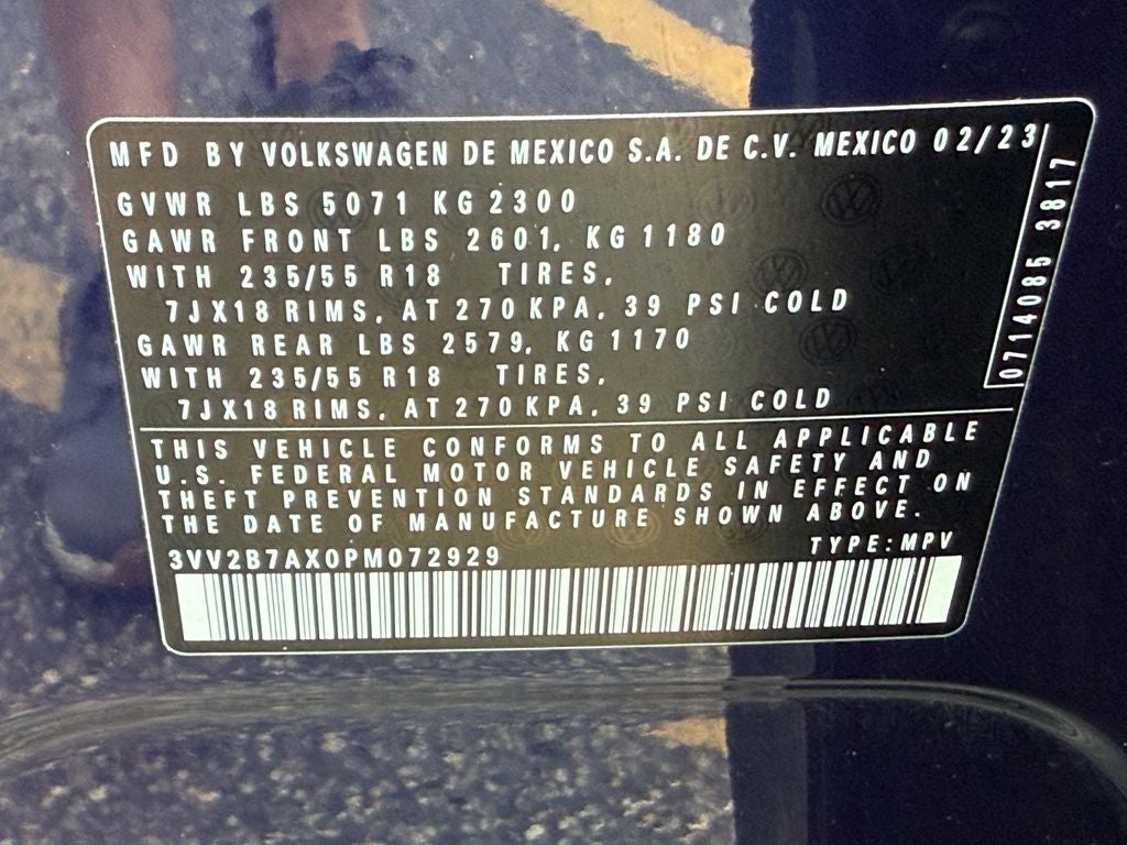 2023 Volkswagen Tiguan 2.0T SE