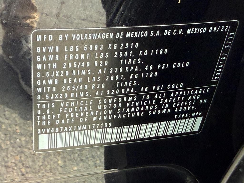 2022 Volkswagen Tiguan 2.0T SEL R-Line