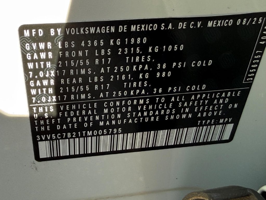 2026 Volkswagen Taos 1.5T S