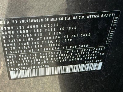 2025 Volkswagen Taos 1.5T S
