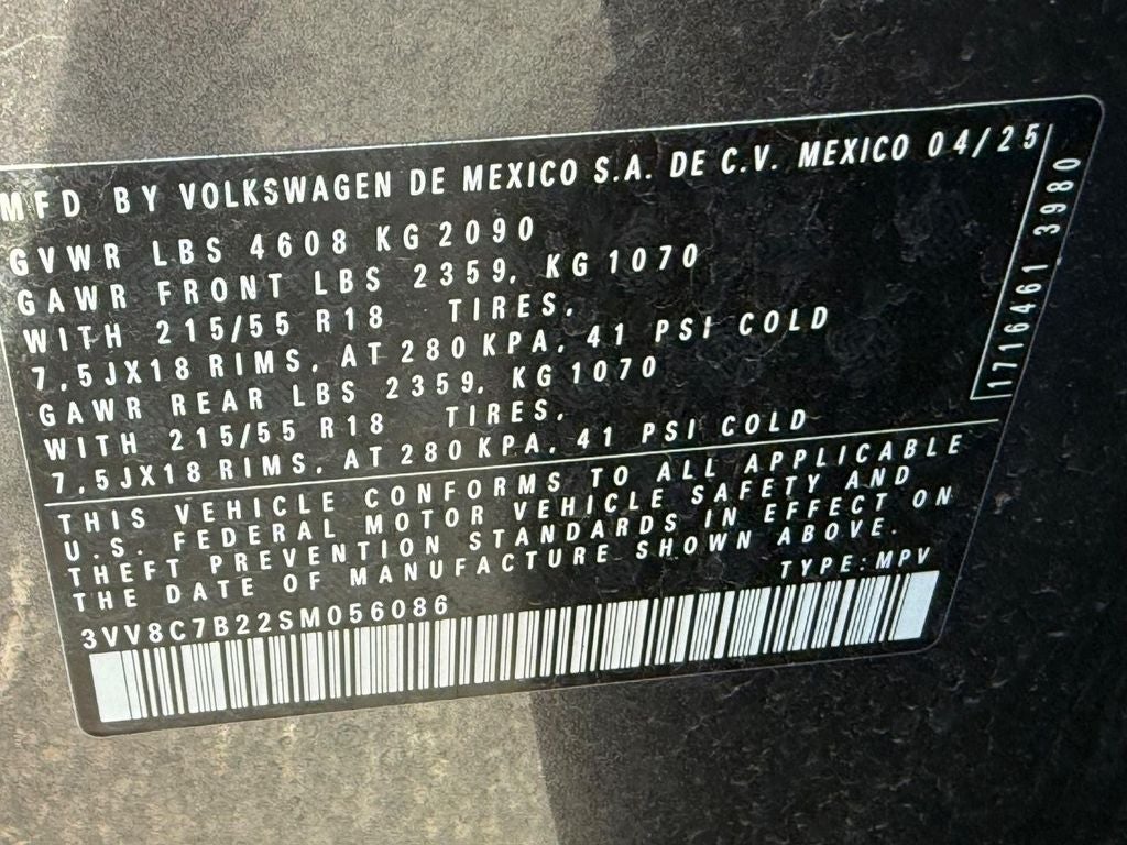 2025 Volkswagen Taos 1.5T S