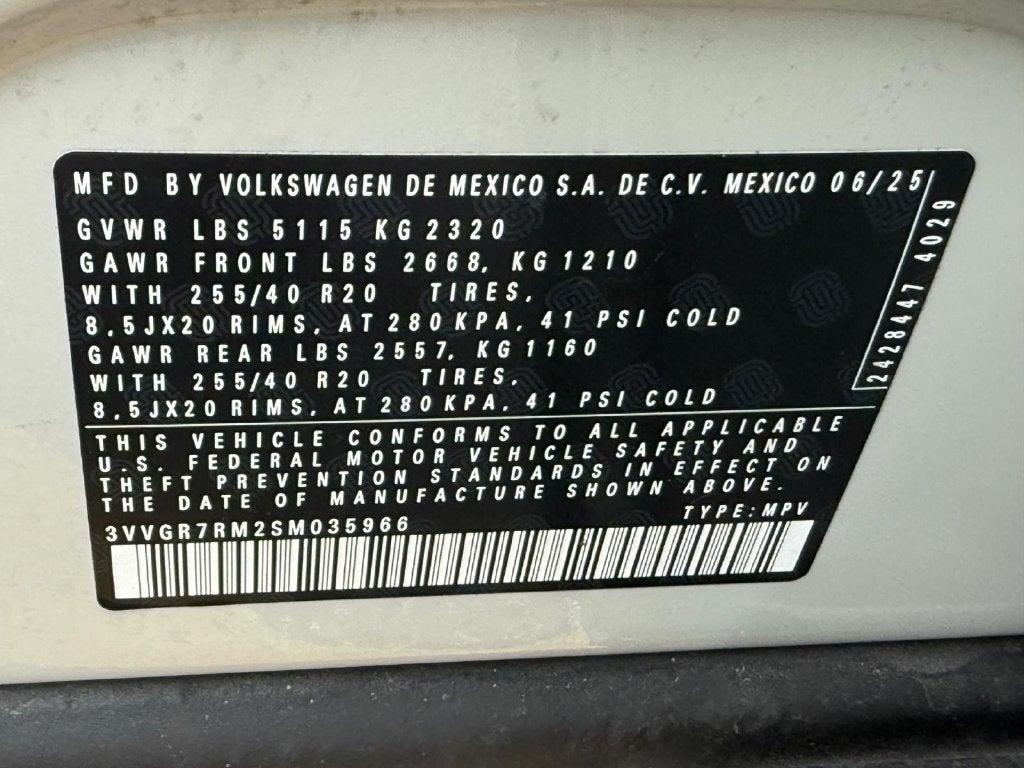 2025 Volkswagen Tiguan 2.0T SE R-Line Black