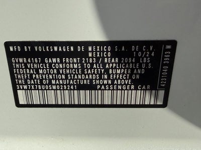 2025 Volkswagen Jetta 1.5T SE