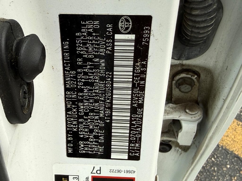 2016 Toyota Camry XLE