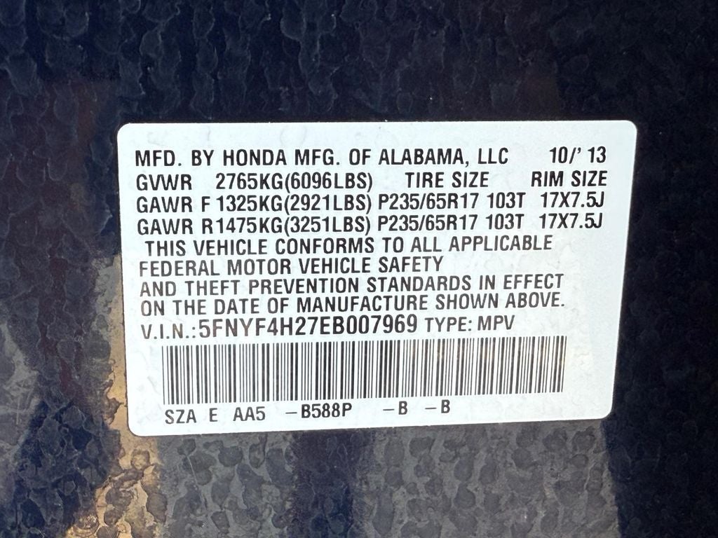 2014 Honda Pilot LX