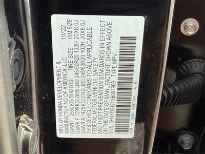 2022 Honda Pilot Special Edition