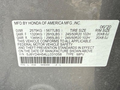 2020 Acura MDX Technology SH-AWD