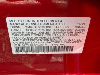 2022 Acura MDX Advance SH-AWD