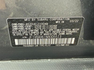 2022 Subaru WRX Premium