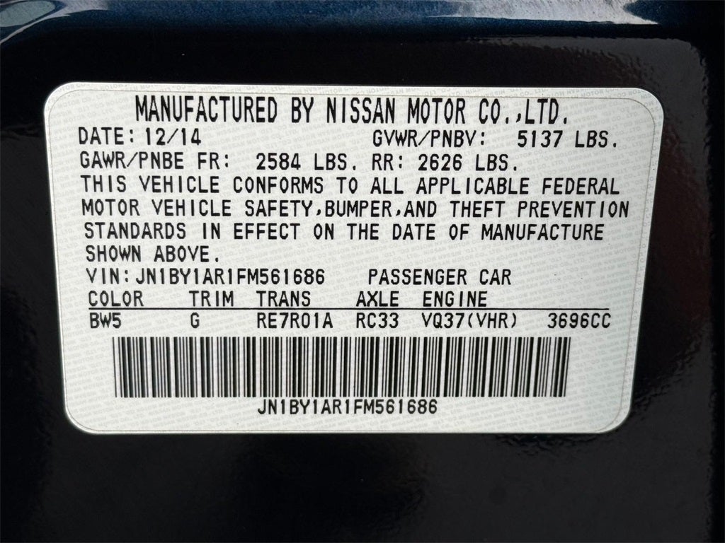 2015 INFINITI Q70 3.7X