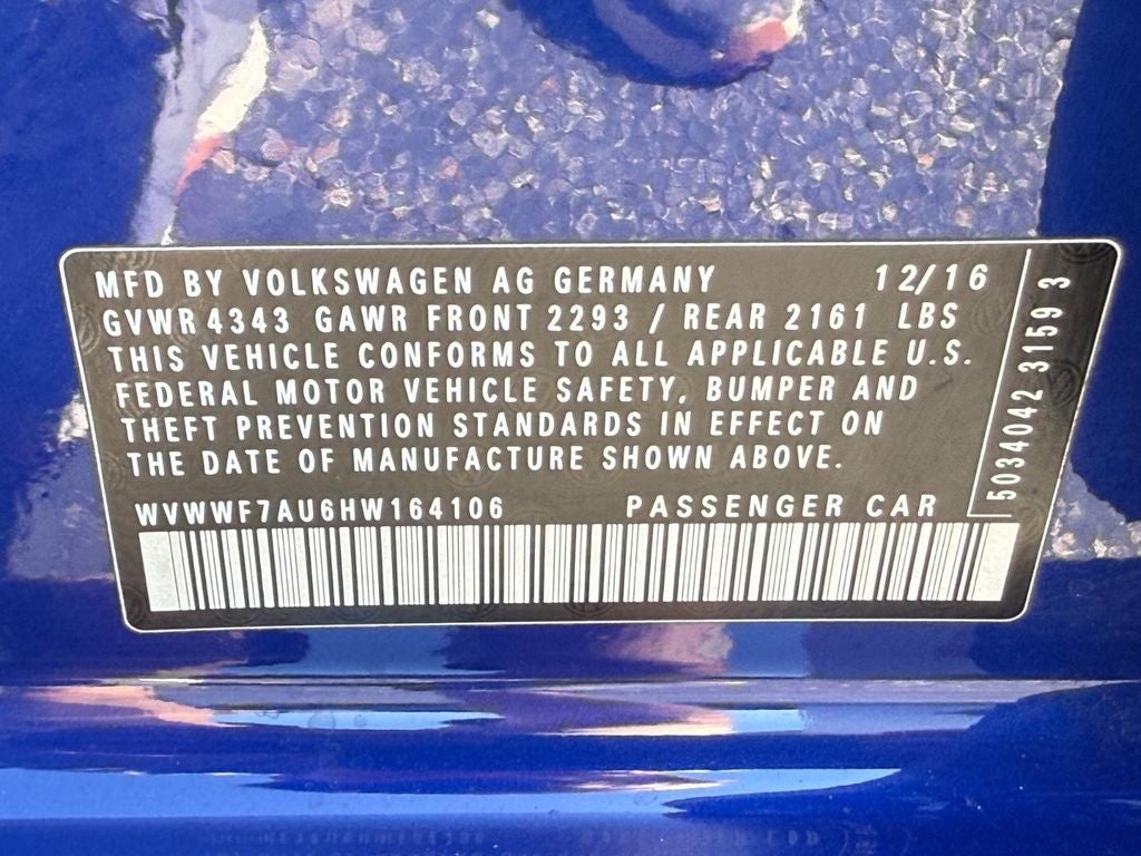 2017 Volkswagen Golf R DCC & Navigation 4Motion 4Motion