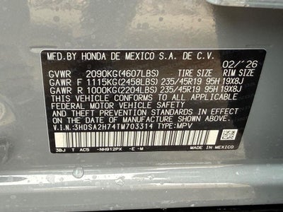 2026 Acura ADX A-Spec Advance Package