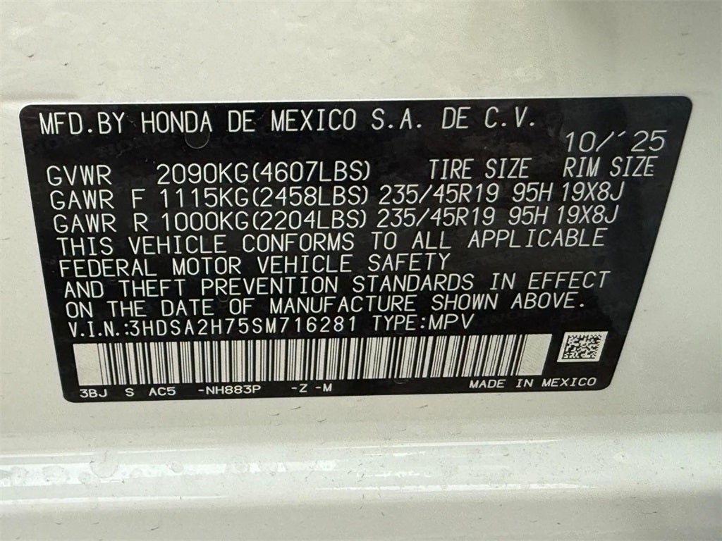 2025 Acura ADX A-Spec Advance Package