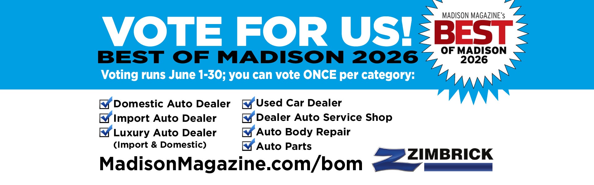 Vote for us